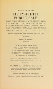 Catalogue of the fifty-fifth public sale. [11/10/1911]