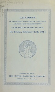 Catalogue of the general collection of a New York amateur. [02/27/1914]