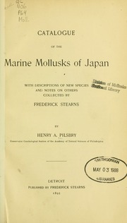 Cover of edition catalogueofmarin00pils