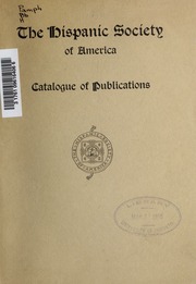 Cover of edition catalogueofpublic00hisp