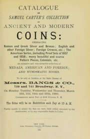 Catalogue of Samuel Carter's collection of ancient and modern coins ... [03/22/1880]