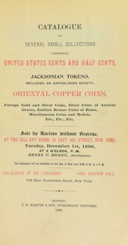 Catalogue of several small collections ... [12/01/1896]