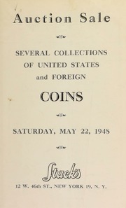 Catalogue of several desirable collections of U.S. and foreign coins. [05/22/1948]