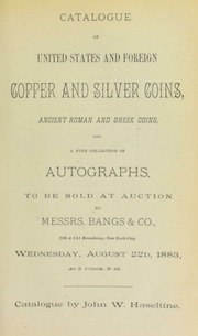 Catalogue of United States and foreign copper and silver coins ...