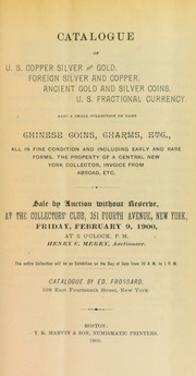 Catalogue of U.S. copper, silver and gold ... [02/09/1900]