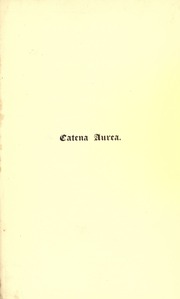 Cover of edition catenaaureacomme02thomuoft