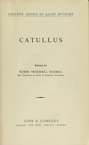 Cover of edition catullus00catu