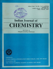 Indian Journal Of Chemistry Section B Vol 26B,No 9...
