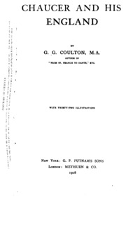 Cover of edition chaucerandhisen00coulgoog