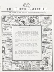The Check Collector: May 1987, No. 1