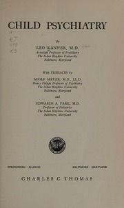Cover of edition childpsychiatry0000kann