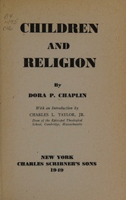 Cover of edition childrenreligion0000chap_m6m0