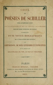 Cover of edition choixdeposiesd00schi