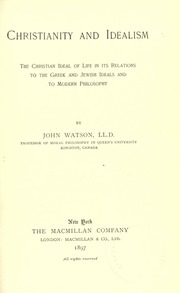 Cover of edition christianityidea00watsuoft