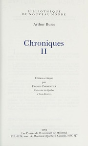 Cover of edition chroniques0002buie