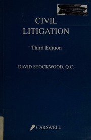 Cover of edition civillitigationp0000stoc