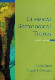 Cover of edition classicalsociolo00ritz
