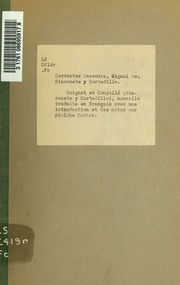 Cover of edition coignetetcoupill00cerv