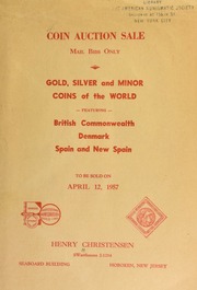 Coin auction sale ... [04/12/1957]