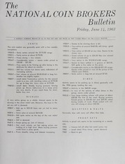 The Coin Dealer Newsletter: 1963
