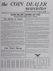 The Coin Dealer Newsletter: 1985