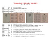 Vintage Coin Folders for Sale #106
