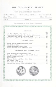 Coin Galleries: The Numismatic Review and Fixed Price List