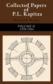 Collected Papers Of P  L  Kapitza Volume 2