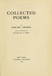 Cover of edition collectedpoems00thomrich