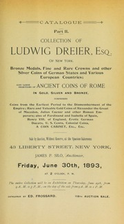 Collection of Ludwig Dreier, esq. [06/30/1893]