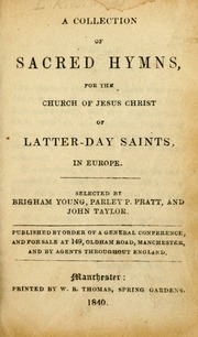 Sacred Hymns (Manchester Hymnal) (1840)