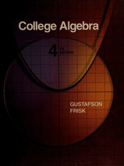 Cover of edition collegealgebra0000gust