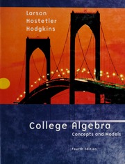 Cover of edition collegealgebraco00lars_2