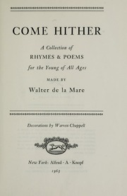 Cover of edition comehithercollec00delarich