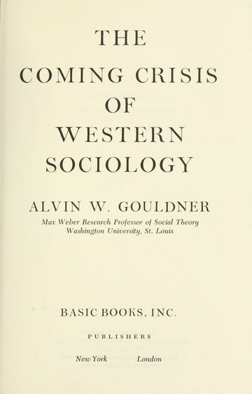 Coming Crisis Western Sociol 