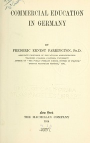Cover of edition commercialeducat00farr
