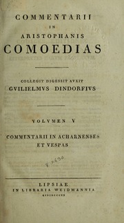 Cover of edition comoediae07aris