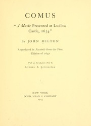 Cover of edition comusamaskeprese00milt