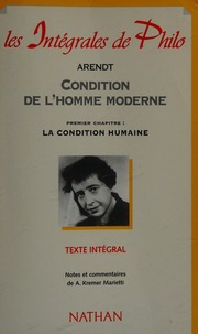 Cover of edition conditiondelhomm0000aren