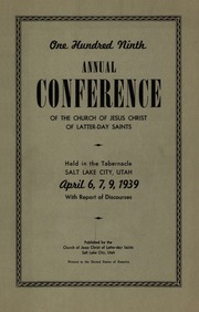 Music from April 1939 General Conference (1939)
