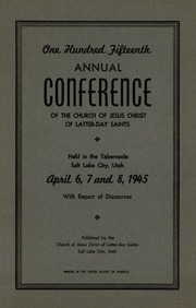 Music from April 1945 General Conference