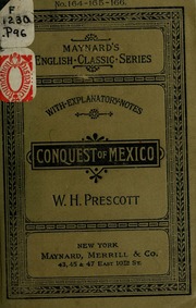 Cover of edition conquestofmexico01pres