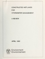 Constructed wetlands for stormwater management : a review [1992]