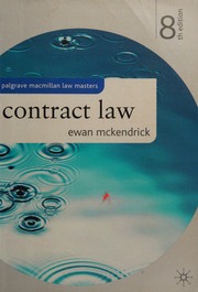 Cover of edition contractlaw0008edmcke_u0a9