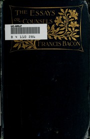 Cover of edition counsels00bacoessaysorrich