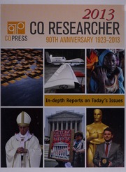 Cover of edition cqresearcherjanu0000unse_2013