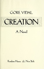 Cover of edition creationnovel00vidarich