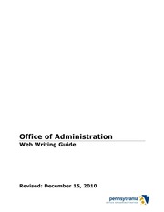 CWOPA Writing Guide 2010 Office Of Administration ...