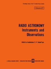 Radio Astronomy Instruments And Observations ( Pro...
