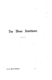 Cover of edition daswienerstadtt00laubgoog